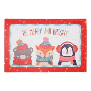 Kerstplacemat Be Merry and Bright - 43,5x28,5 cm