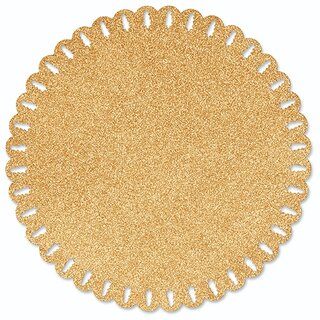 Placemat Xmas Tree Glitter Ø38 cm - Goud