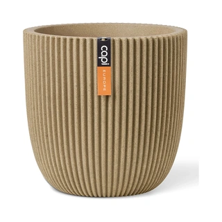 Capi Bloempot Bol Groove Ø35x34 cm - Beige