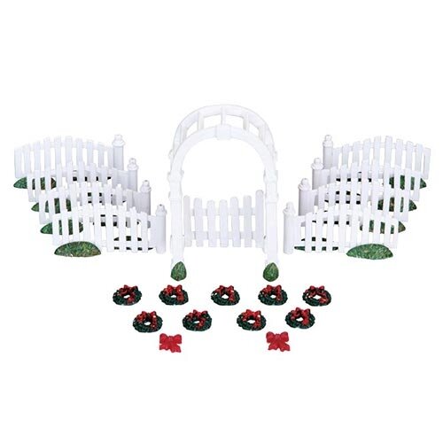 Lemax Plastic Arbor & Picket Fences - 20 st.