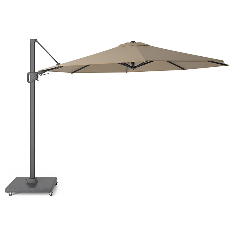 Halifax Zweefparasol Ø350 cm - Taupe - afbeelding 1