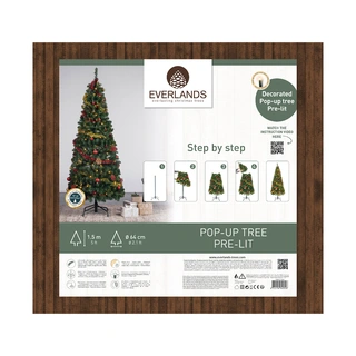 Everlands Kunstkerstboom Pop-Up Tree LED - 150 cm - afbeelding 6