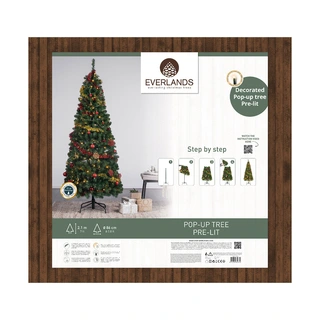 Everlands Kunstkerstboom Pop-Up Tree LED - 210 cm - afbeelding 6