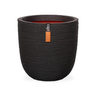 Capi Pot Bol Rib NL ∅43x41 cm - Zwart | De Boet
