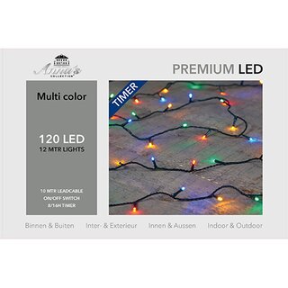 Premium LED Kerstverlichting 12 m - Multi