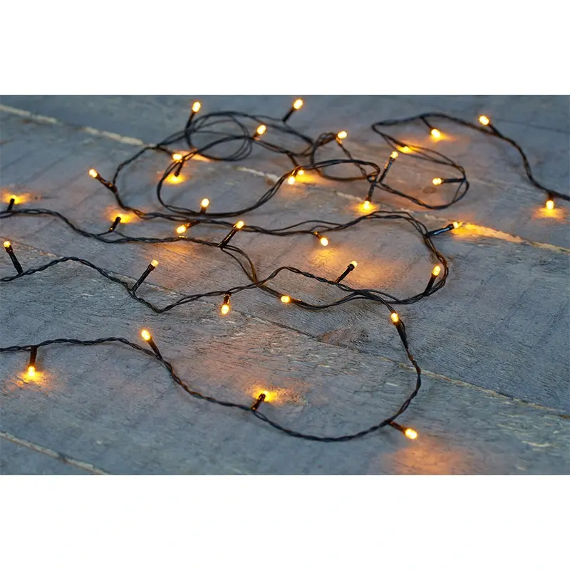 Premium LED Kerstverlichting Zwart 18 m - Klassiek warm - afbeelding 1