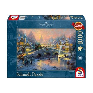 Puzzel Xmas Disney Kinkade Spirit Christmas - 1000 st.