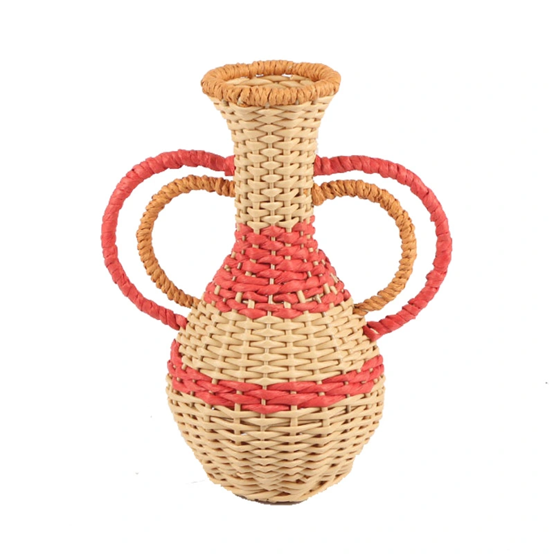 Raffia Vaas - 25x17x32 cm