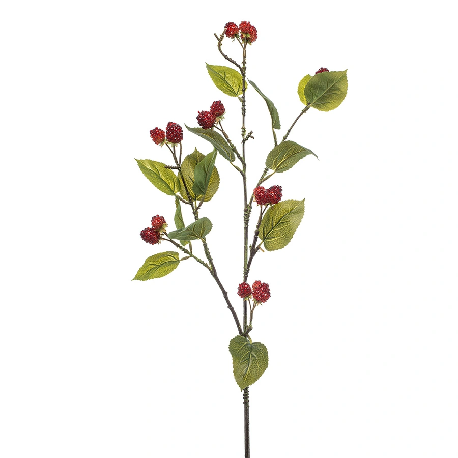 Kunsttak Raspberry Rood - 90 cm