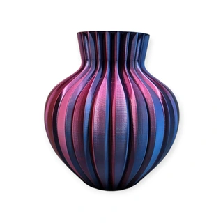 3D Ribbelvaas Ø21x23 cm - Aurora | De Boet