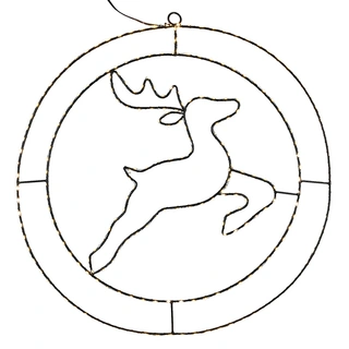 LED Ring Rendier Zwart - 50 cm | Tuincentrum De Boet