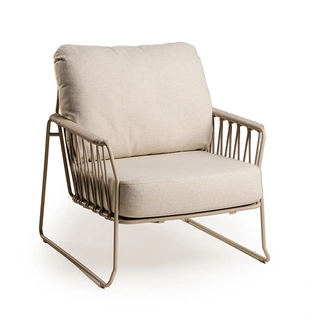 Tierra Outdoor Rivera Loungestoel - Champagne | De Boet