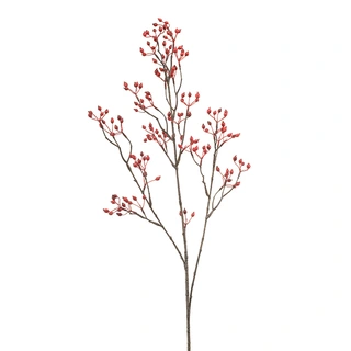 Kunsttak Rosehip Mini Red - 100 cm