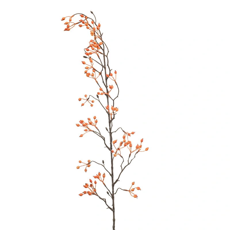 Kunsttak Rosehip Mini Vine Orange - 105 cm