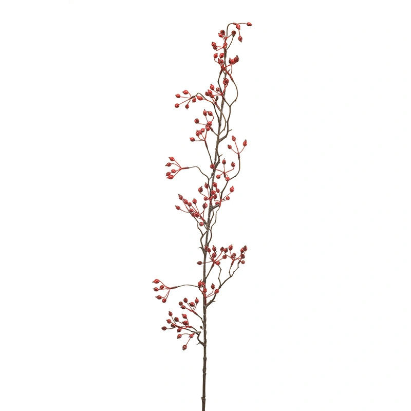 Kunsttak Rosehip Mini Vine Red - 105 cm