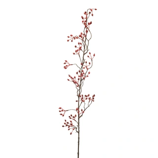 Kunsttak Rosehip Mini Vine Red - 105 cm