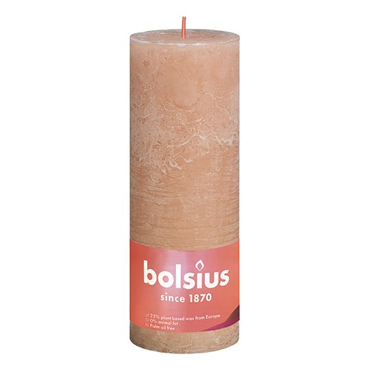 Bolsius Stompkaars 190/68 Shine rustiek misty pink