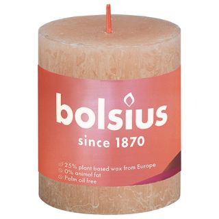 Bolsius Stompkaars 80/68 Shine rustiek misty pink