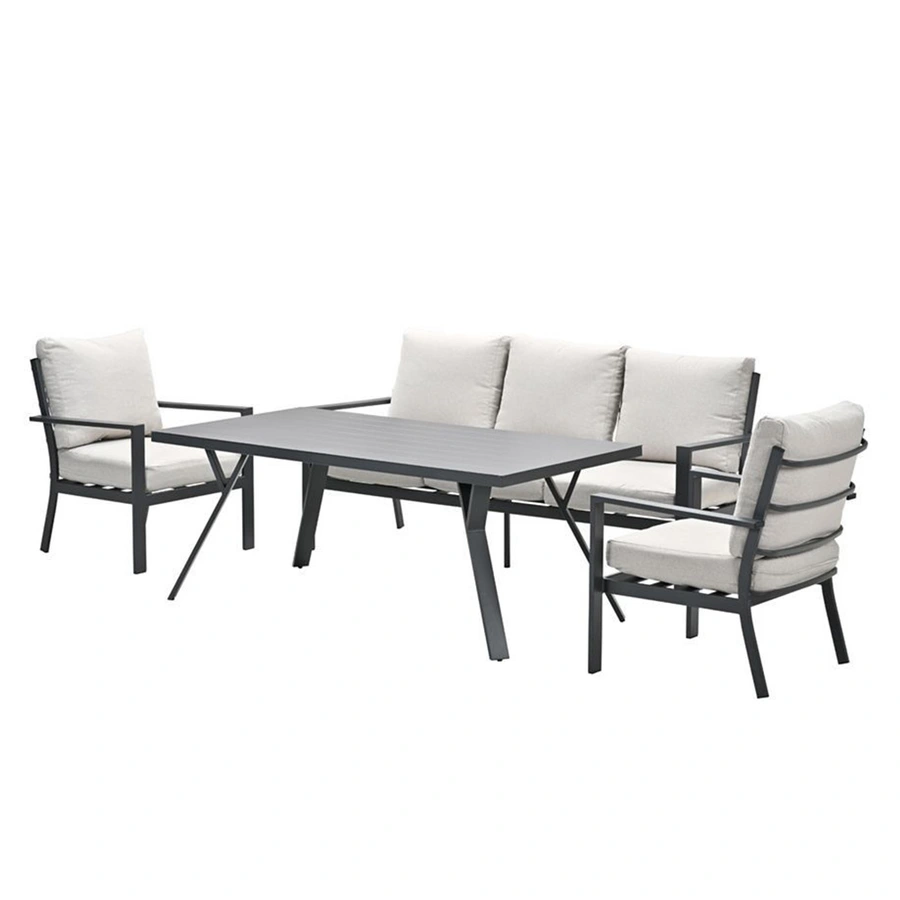 Garden Impressions Sergio Lounge Sofa Diningset - Desert Sand - afbeelding 2