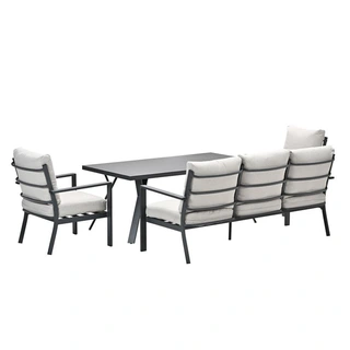 Garden Impressions Sergio Lounge Sofa Diningset - Desert Sand - afbeelding 3