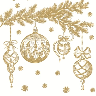 Duni Servetten Bauble Symphony - 33x33cm | De Boet