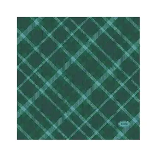 Duni Servetten Tartan Green - 24x24 cm