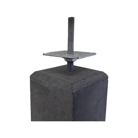 Set schanierplaat tbv betonpoeren M16 - afbeelding 2