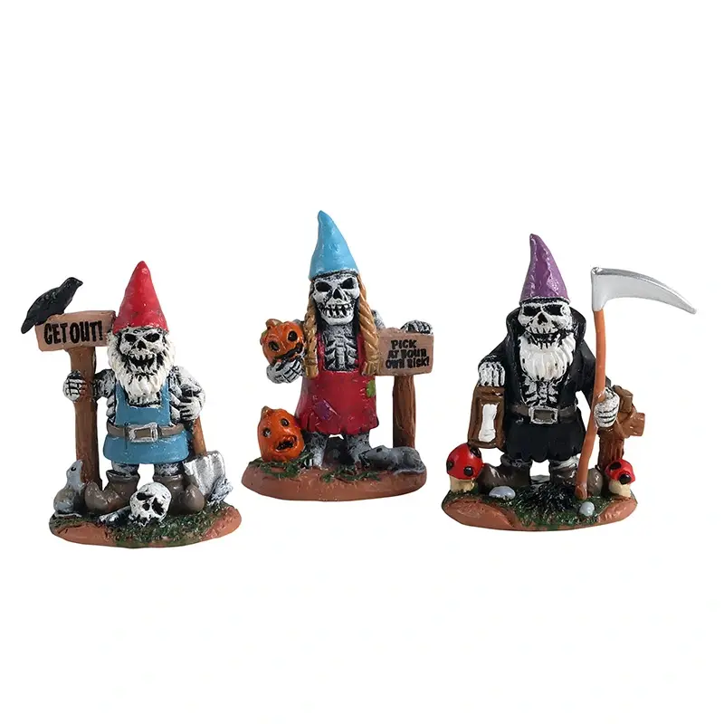 Lemax Skeleton Garden Gnomes