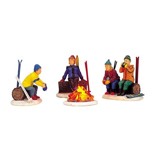 Lemax Skiers' Camp Fire