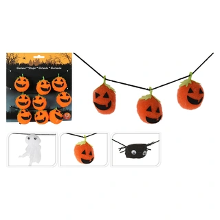 Halloween Slinger Pompoen/Spook/Spin - 150 cm