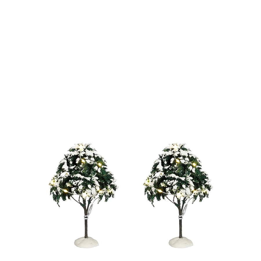 Luville Snowy Tree Lighted 2 st. - h12 cm