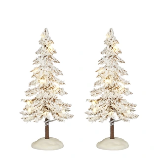 Luville Snowy Tree White Lighted 2 st. - h15 cm