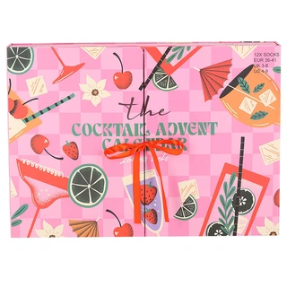 Sokken Adventskalender Dames Cocktail - 12 paar