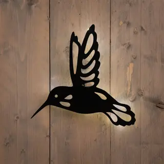 Anna's Collection Solar Kolibrie Metaal Zwart | De Boet