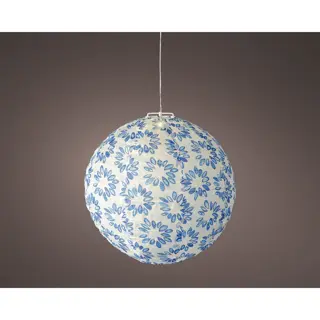 Solar Lantaarn Lampion Blauw - Ø40x35 cm | De Boet