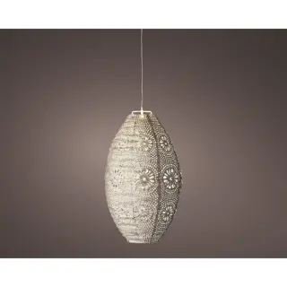 Solar Lantaarn Lampion Bruin - Ø23x38 cm | De Boet