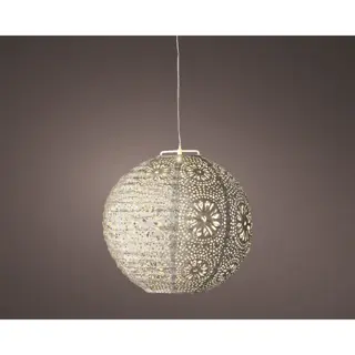 Solar Lantaarn Lampion Bruin - Ø25x23 cm