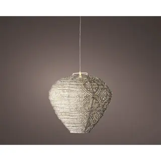 Solar Lantaarn Lampion Bruin - Ø30x28 cm | De Boet