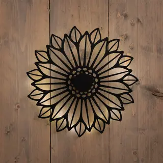 Anna's Collection Solar Zonnebloem Metaal Zwart | De Boet