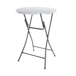 Statafel Wit - Ø80x110 cm