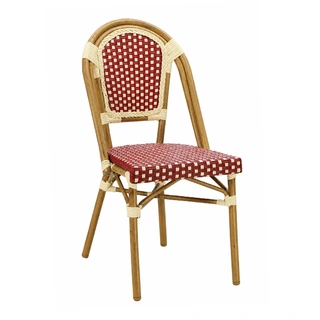 Tuinstoel Wicker - Ivoor/Rood | Tuincentrum De Boet