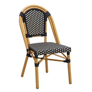 Tuinstoel Wicker - Ivoor/Zwart | Tuincentrum De Boet
