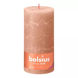 Bolsius Stompkaars Rustiek Shine Ø10x20 cm - Creamy Caramel