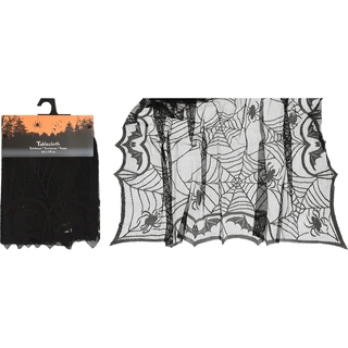 Halloween Tafelkleed Spinnenweb - 132x178 cm | De Boet