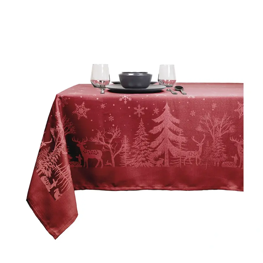 Unique Living Tafelkleed Rody 150x250 cm - red