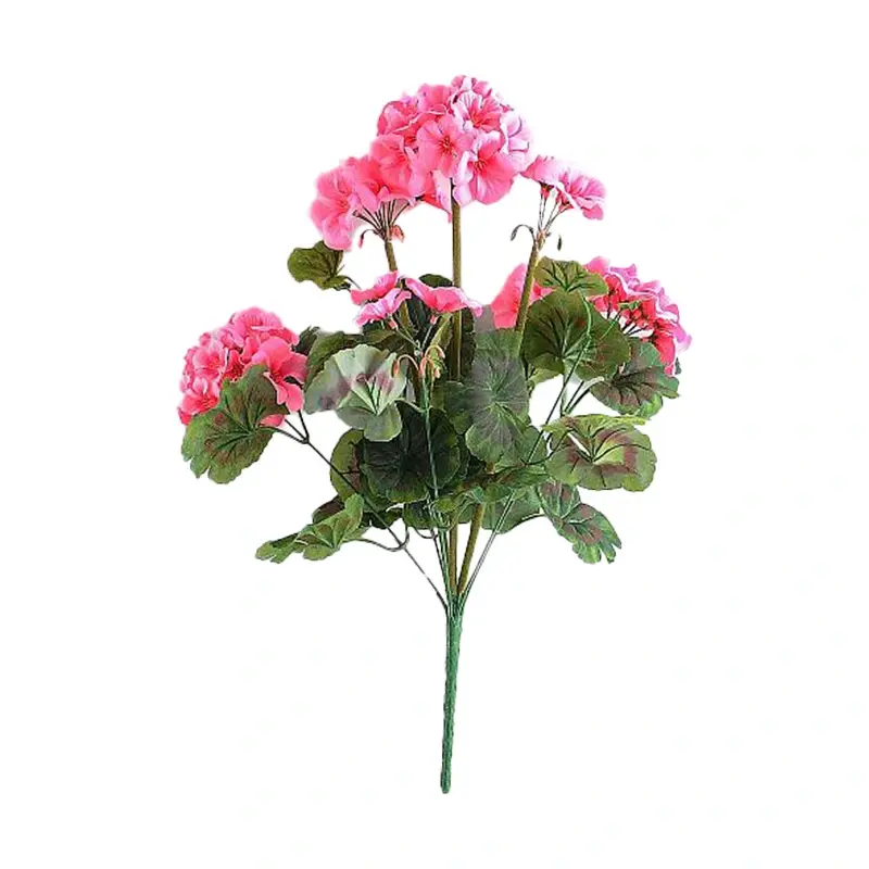 Kunstbloem Geranium 45 cm - Roze