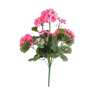 Kunstbloem Geranium 45 cm - Roze