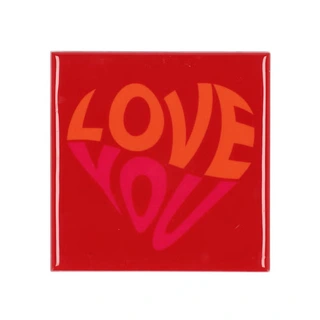 Tegeltje - Love you red | Tuincentrum De Boet