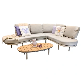 Tierra Outdoor Fumanu Hoek Loungeset - Champagne