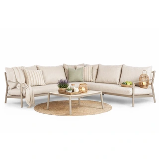 Tierra Outdoor Monti Loungeset - Champagne